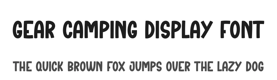 Gear Camping Display Font by creativeletter — Display Font
