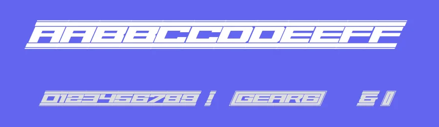 Gear6 Display Font by Youssef Habchi — Display Font — thumbnail 3