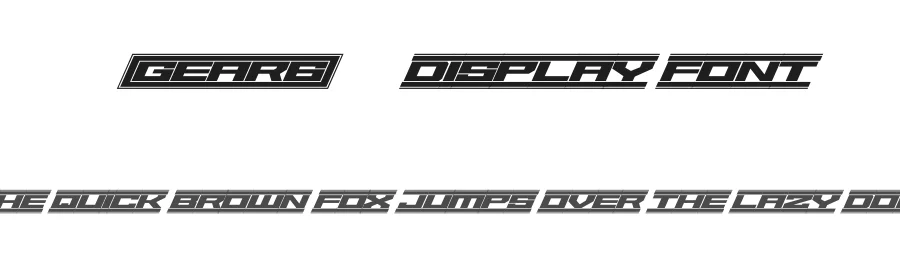 Gear6 Display Font by Youssef Habchi — Display Font