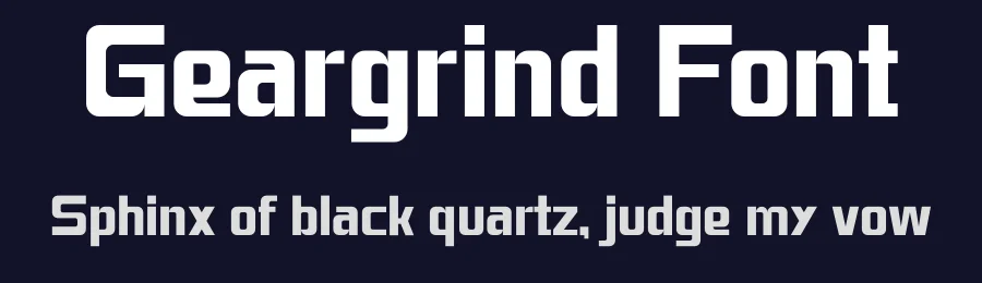 Geargrind Font by Marvadesign — Sans Serif Font — thumbnail 2