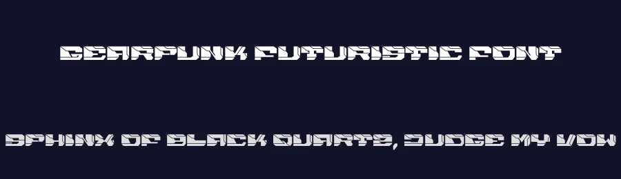 Gearpunk Futuristic Font by PutraCetol Studio — Display Font — thumbnail 2