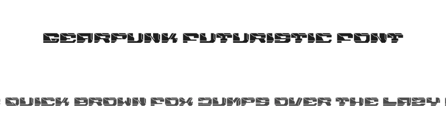 Gearpunk Futuristic Font by PutraCetol Studio β Display Font