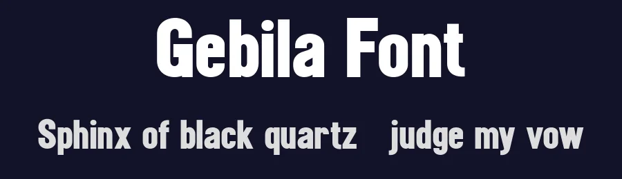 Gebila Font by Flawless And Co — Sans Serif Font — thumbnail 2