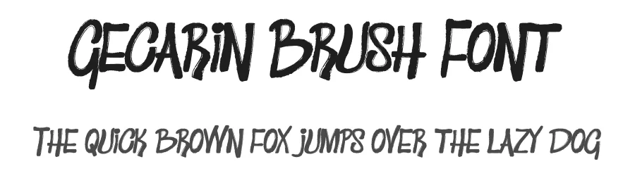 Gecarin Brush Font by MaikoHatta — Display Font