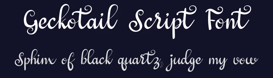 Geckotail Script Font by Nuryanto Dwi — Script Handwritten Font — thumbnail 2
