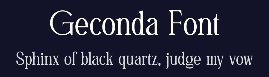 Geconda Font by SlideShoot — Serif Font — thumbnail 2