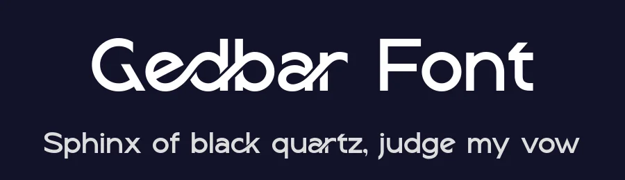 Gedbar Font by Sealoung — Sans Serif Font — thumbnail 2