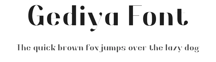Gediya Font by twinletter — Sans Serif Font