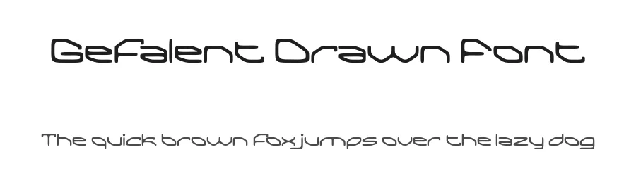 Gefalent Drawn Font by craftsupplyco — Display Font