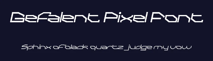 Gefalent Pixel Font by craftsupplyco — Display Font — thumbnail 2