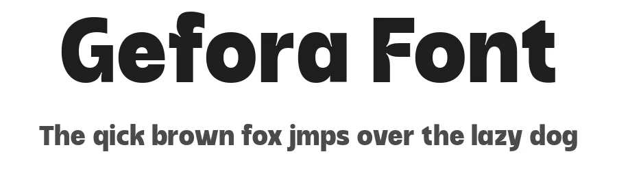 Gefora Font by Say Studio — Display Font