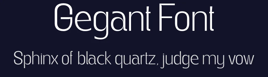 Gegant Font by Megatype — Sans Serif Font — thumbnail 2