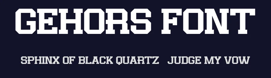 Gehors Font by Flawless And Co — Display Font — thumbnail 2