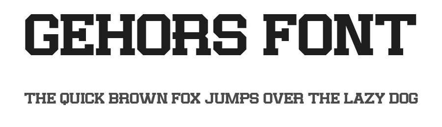 Gehors Font by Flawless And Co — Display Font