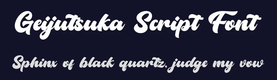 Geijutsuka Script Font by Basnistudio — Script Handwritten Font — thumbnail 2
