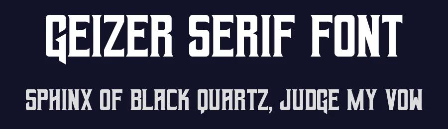 Geizer Serif Font by Matt Wilson — Display Font — thumbnail 2