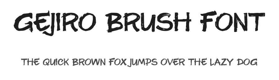 Gejiro Brush Font by illushvara — Script Handwritten Font