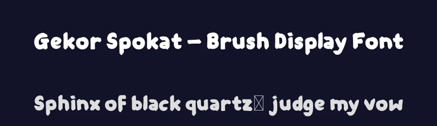Gekor Spokat – Brush Display Font by productype — Script Handwritten Font — thumbnail 2