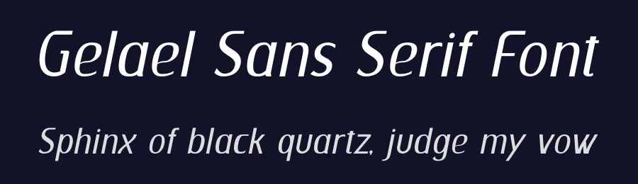 Gelael Sans Serif Font by mhdafifersya — Sans Serif Font — thumbnail 2