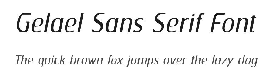 Gelael Sans Serif Font by mhdafifersya — Sans Serif Font