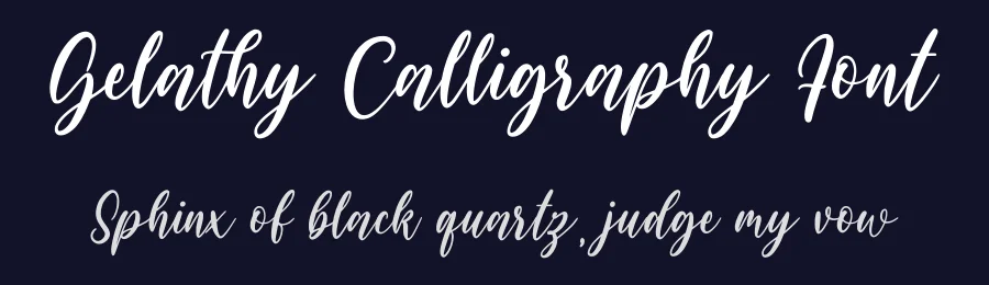 Gelathy Calligraphy Font by Nirmana Visual — Script Handwritten Font — thumbnail 2