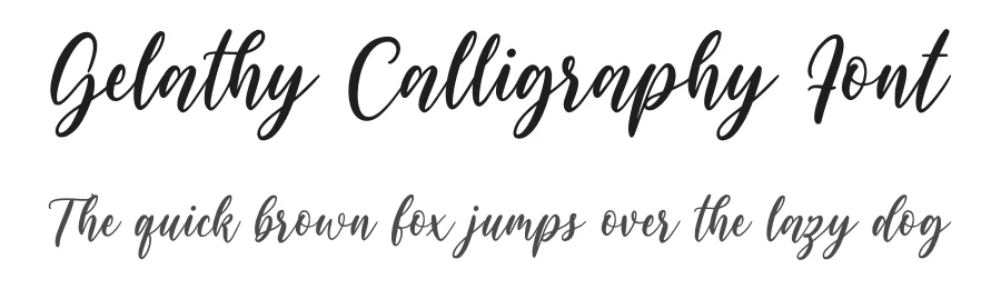 Gelathy Calligraphy Font by Nirmana Visual — Script Handwritten Font