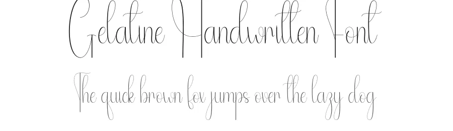 Gelatine Handwritten Font by andikastudio — Script Handwritten Font