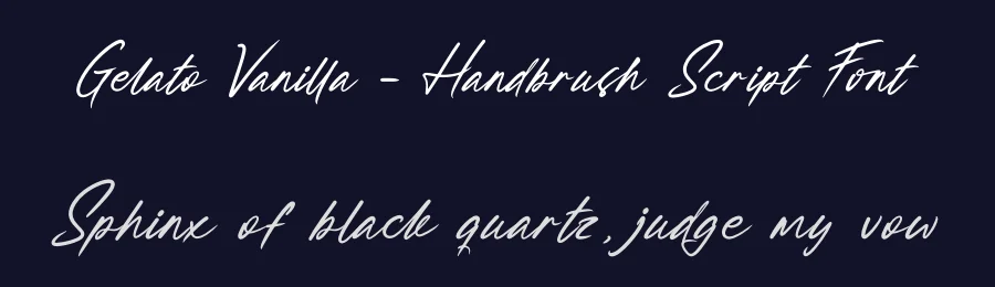 Gelato Vanilla – Handbrush Script Font by letterenastudios — Script Handwritten Font — thumbnail 2