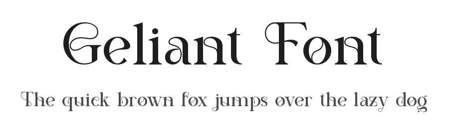 Geliant Font by SlideShoot — Serif Font