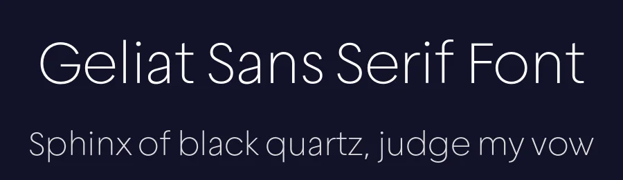 Geliat Sans Serif Font by Wahyu & Sani Co. — Sans Serif Font — thumbnail 2