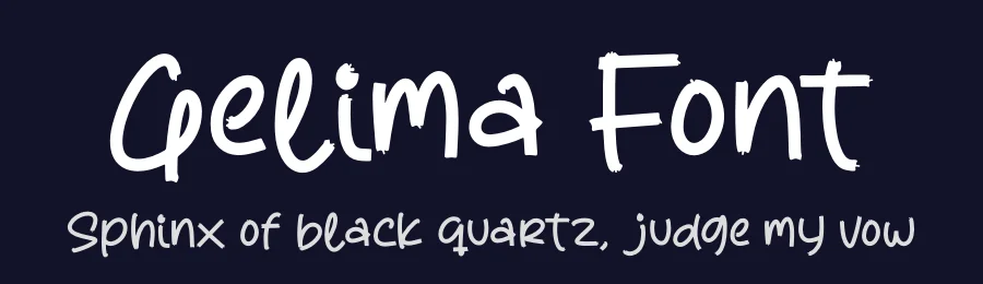 Gelima Font by glorytype — Display Font — thumbnail 2