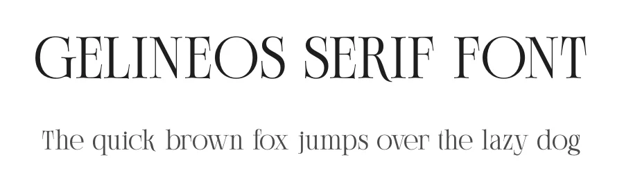 GELINEOS SERIF FONT by BRAINWAVES STUDIO — Serif Font