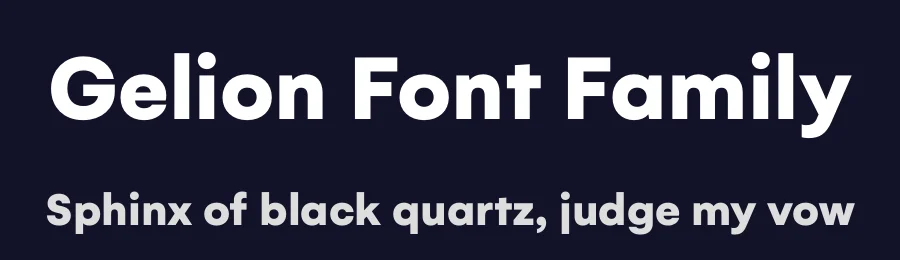 Gelion Font Family by Deni Anggara — Sans Serif Font — thumbnail 2