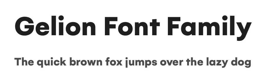 Gelion Font Family by Deni Anggara — Sans Serif Font