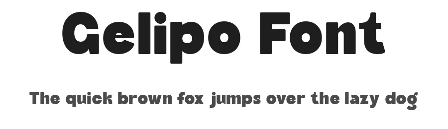Gelipo Font by Fontliner — Display Font