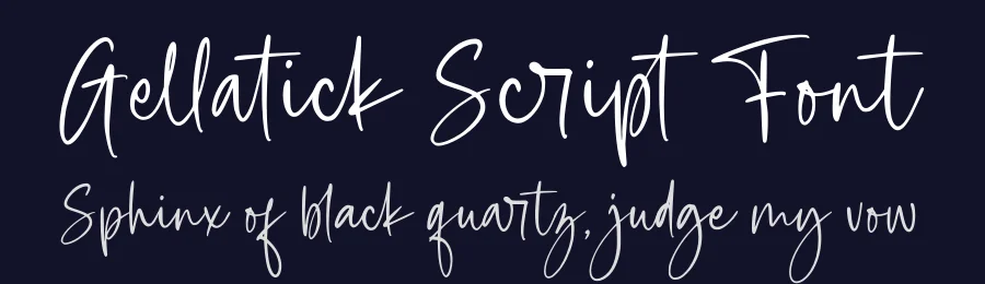 Gellatick Script Font by Damarletter — Script Handwritten Font — thumbnail 2