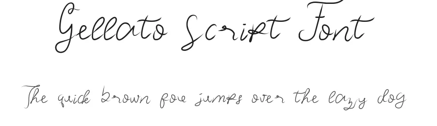Gellato Script Font by jetsmax — Script Handwritten Font
