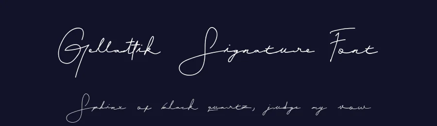 Gellattik Signature Font by AnomaliDesign — Script Handwritten Font — thumbnail 2