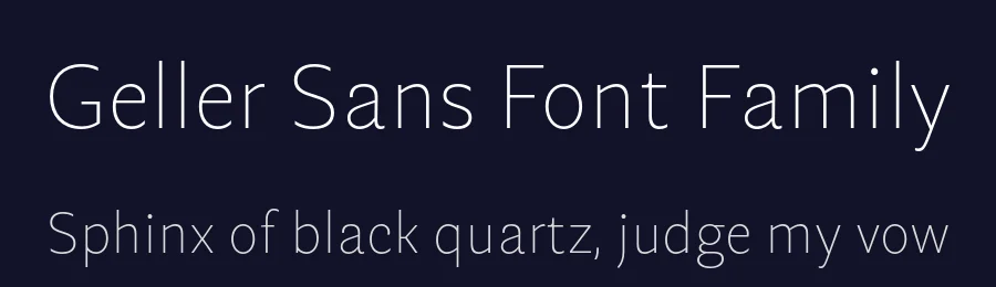 Geller Sans Font Family by Ludka Biniek — Sans Serif Font — thumbnail 2