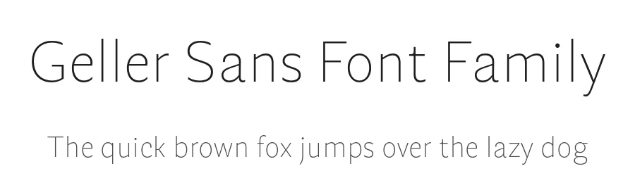 Geller Sans Font Family by Ludka Biniek β Sans Serif Font