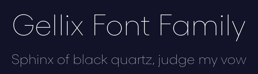 Gellix Font Family by Displaay — Sans Serif Font — thumbnail 2