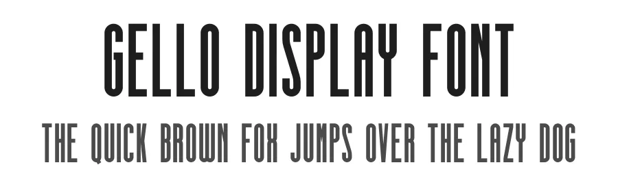 Gello Display Font by ari — Display Font