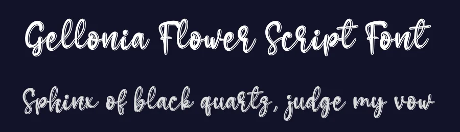 Gellonia Flower Script Font by andikastudio — Script Handwritten Font — thumbnail 2