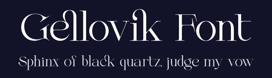 Gellovik Font by zaain type — Decorative Font — thumbnail 2