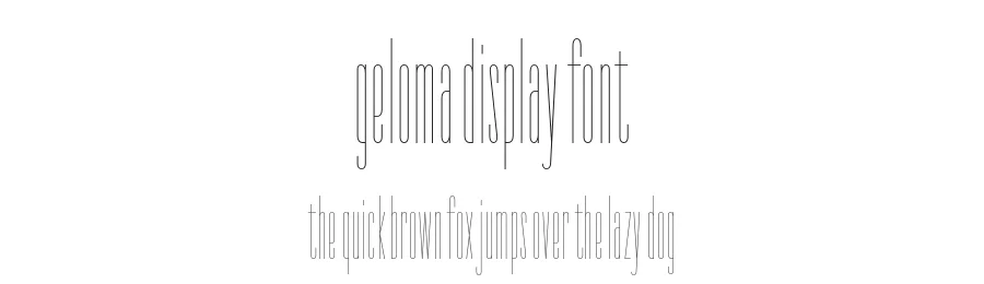 Geloma Display Font by Justin Penner — Display Font