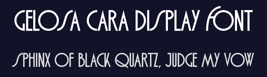 Gelosa Cara Display Font by Pietro Filippeschi — Display Font — thumbnail 2