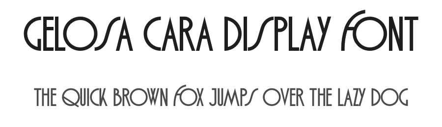 Gelosa Cara Display Font by Pietro Filippeschi — Display Font