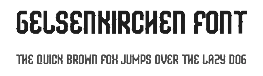 Gelsenkirchen Font by Studio TRQ — Display Font