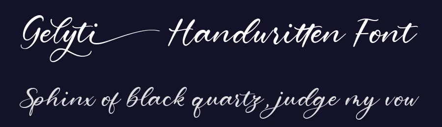 Gelyti Handwritten Font by balpirick — Script Handwritten Font — thumbnail 2
