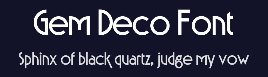 Gem Deco Font by Robbo — Display Font — thumbnail 2